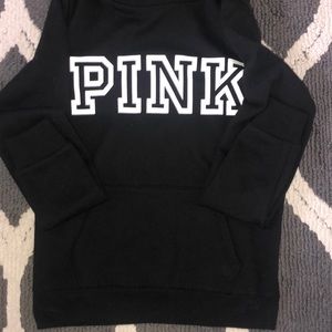 Pink black hoodie